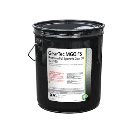 D-A Lubricant Co D-A GearTec MGO Full Synthetic Gear Oil ISO 320 - 35 Lb Metal Pail 13579LB